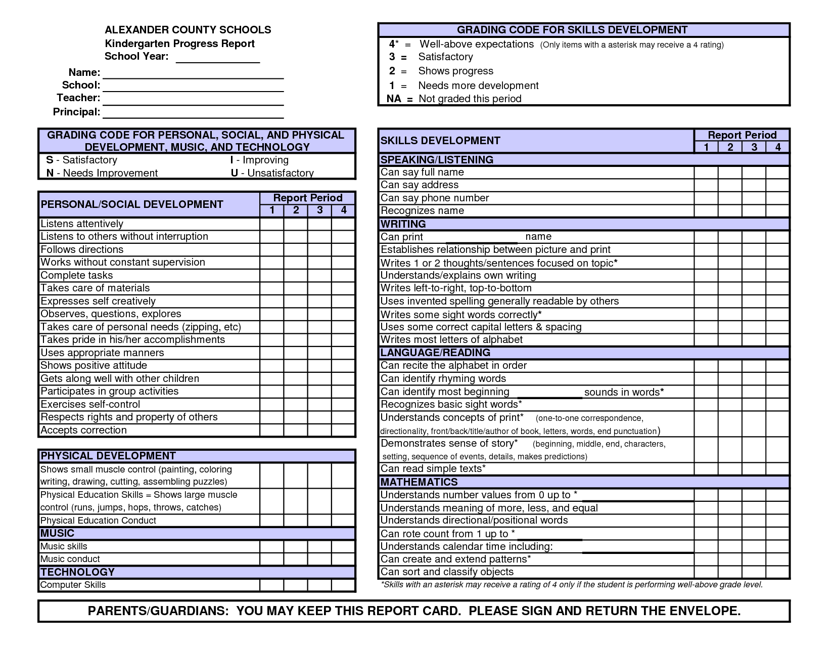 Kindergarten Report Card Template Free Preschool Conference Pertaining To Conference Report Template