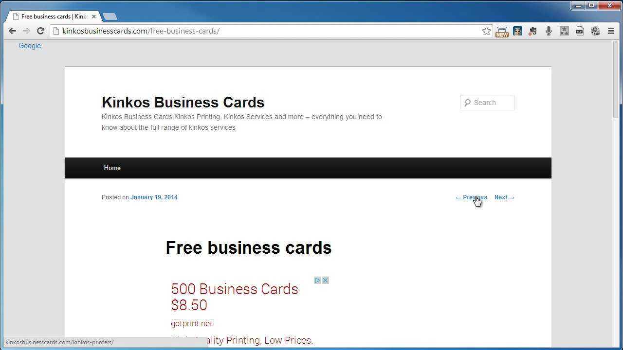 Kinkos Business Cards With Regard To Kinkos Business Card Template