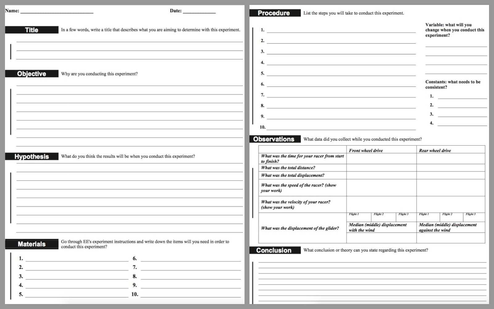 Lab Report Template Middle School – Google Search. For With Regard To Test Exit Report Template