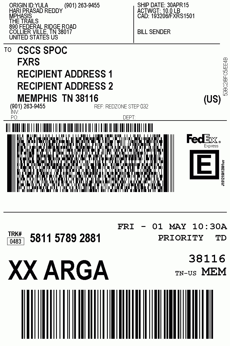 Label And Form Transactions Global Regarding Fedex Label With Fedex Label Template Word