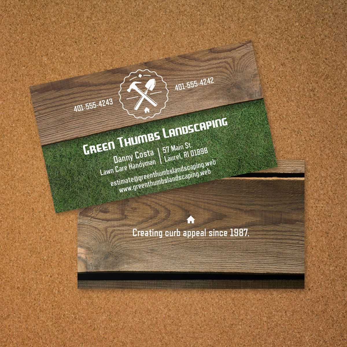 Landscaping Business Card | Vistaprint | Avery Business Inside Lawn Care Business Cards Templates Free