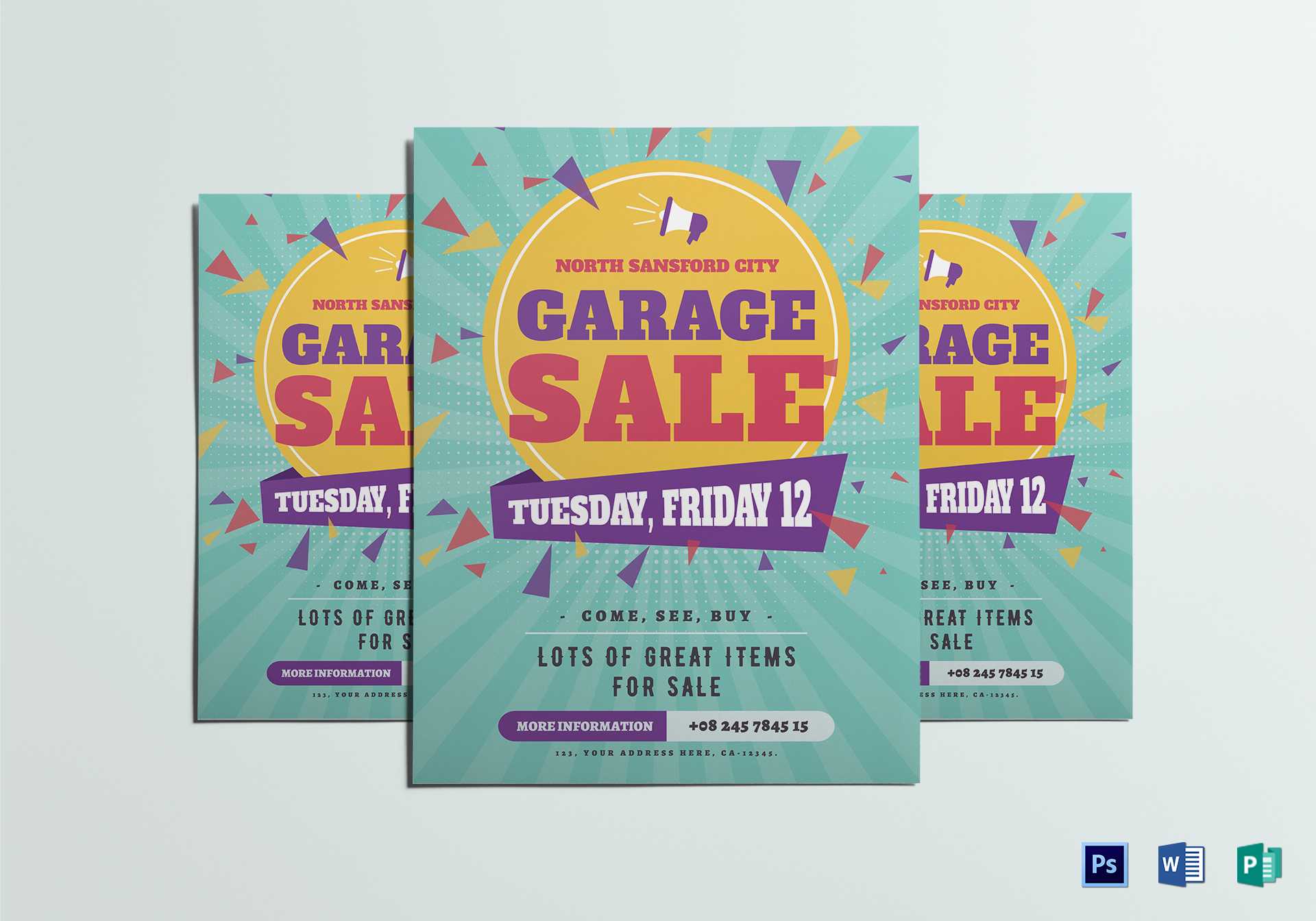 Large Garage Sale Flyer Template Intended For Garage Sale Flyer Template Word