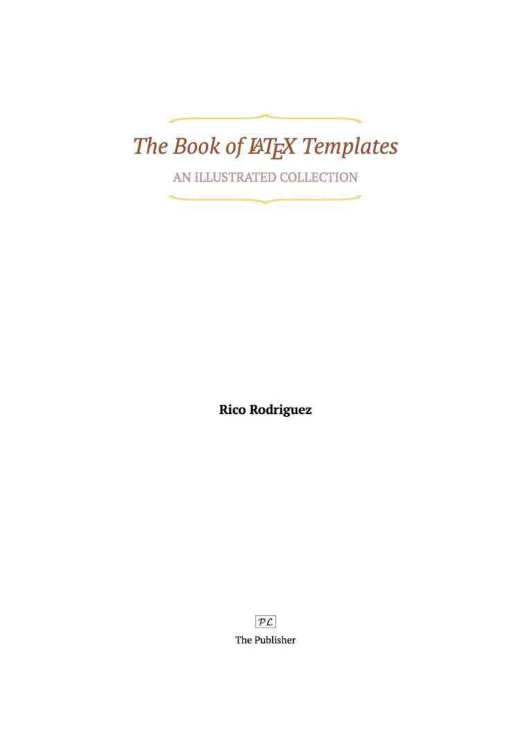 Latex Templates » Title Pages With Latex Project Report Template