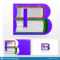 Letter B Logo Design Template. Letter B Made Of Books Intended For Library Catalog Card Template