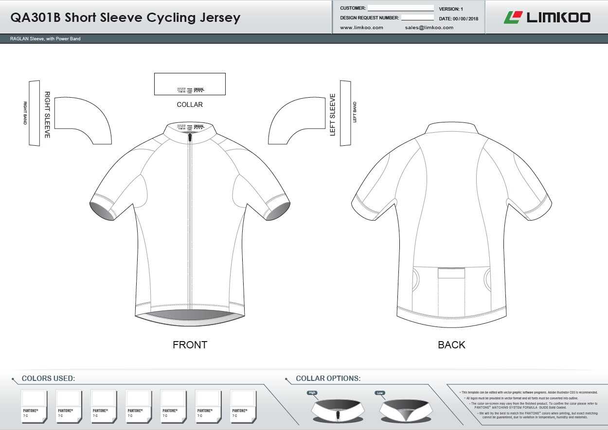 Limkoo Regarding Blank Cycling Jersey Template