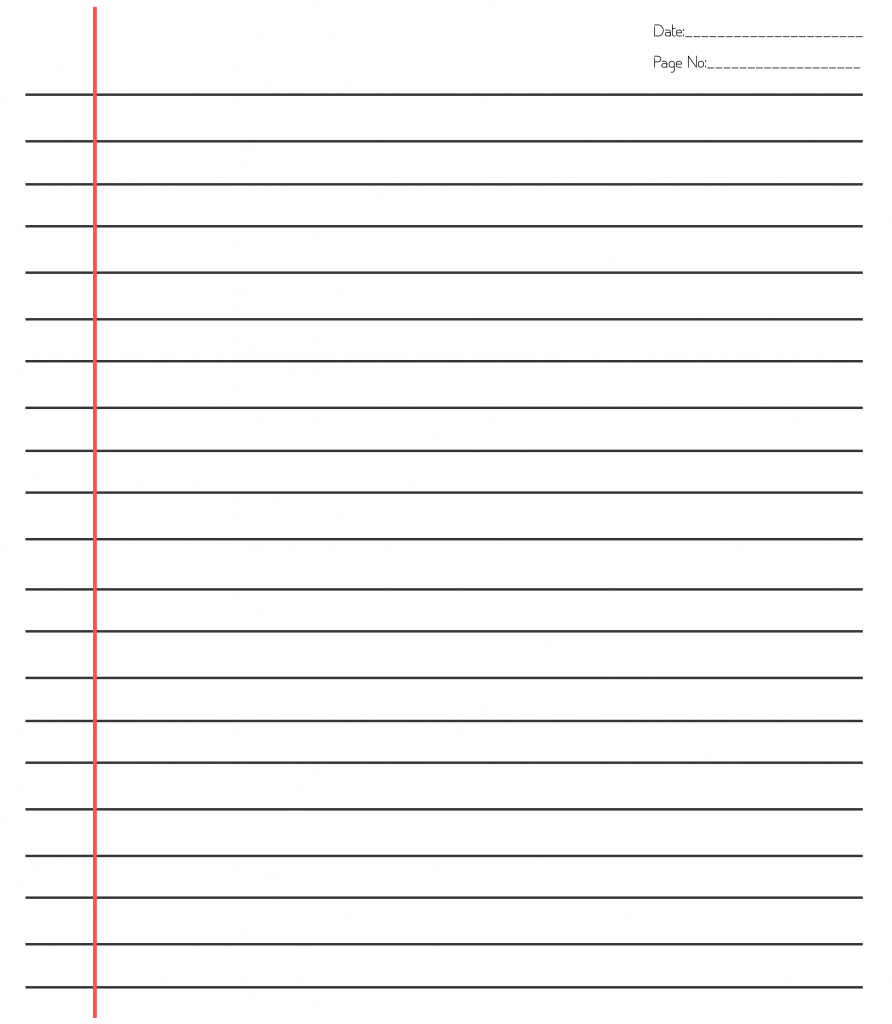 Lined Paper Template Word Landscape Tes A4 Yellow Editable Throughout College Ruled Lined Paper Template Word 2007
