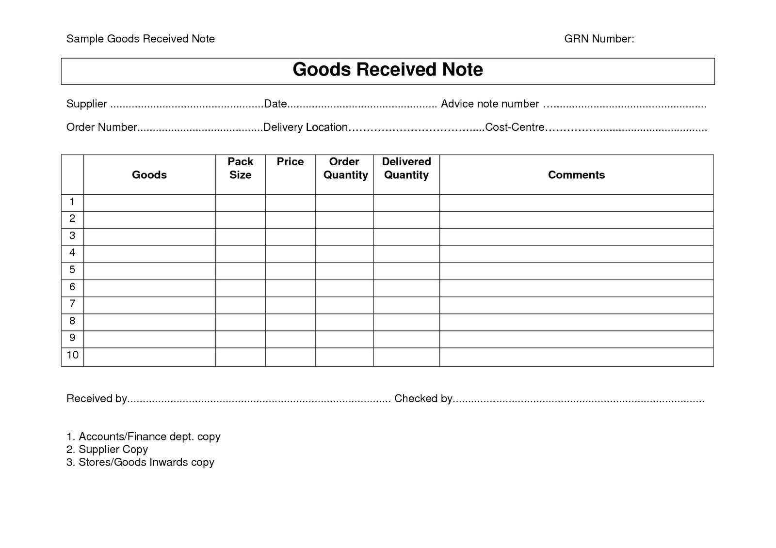 Logistics Delivery Note – Google Search | Receipt Template Inside Proof Of Delivery Template Word