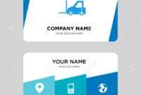 Logistics Transport Business Card Design Template, Visiting For.. with Transport Business Cards Templates Free