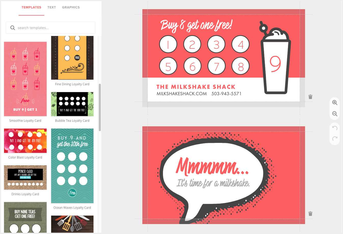 Loyalty Card Maker, Custom Punch Cards – Musthavemenus Inside Frequent Diner Card Template