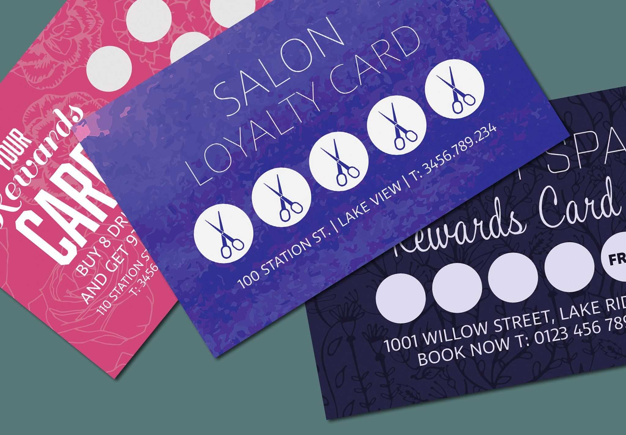Loyalty Card Templates Mockupwavebreak On For Loyalty Card Design Template