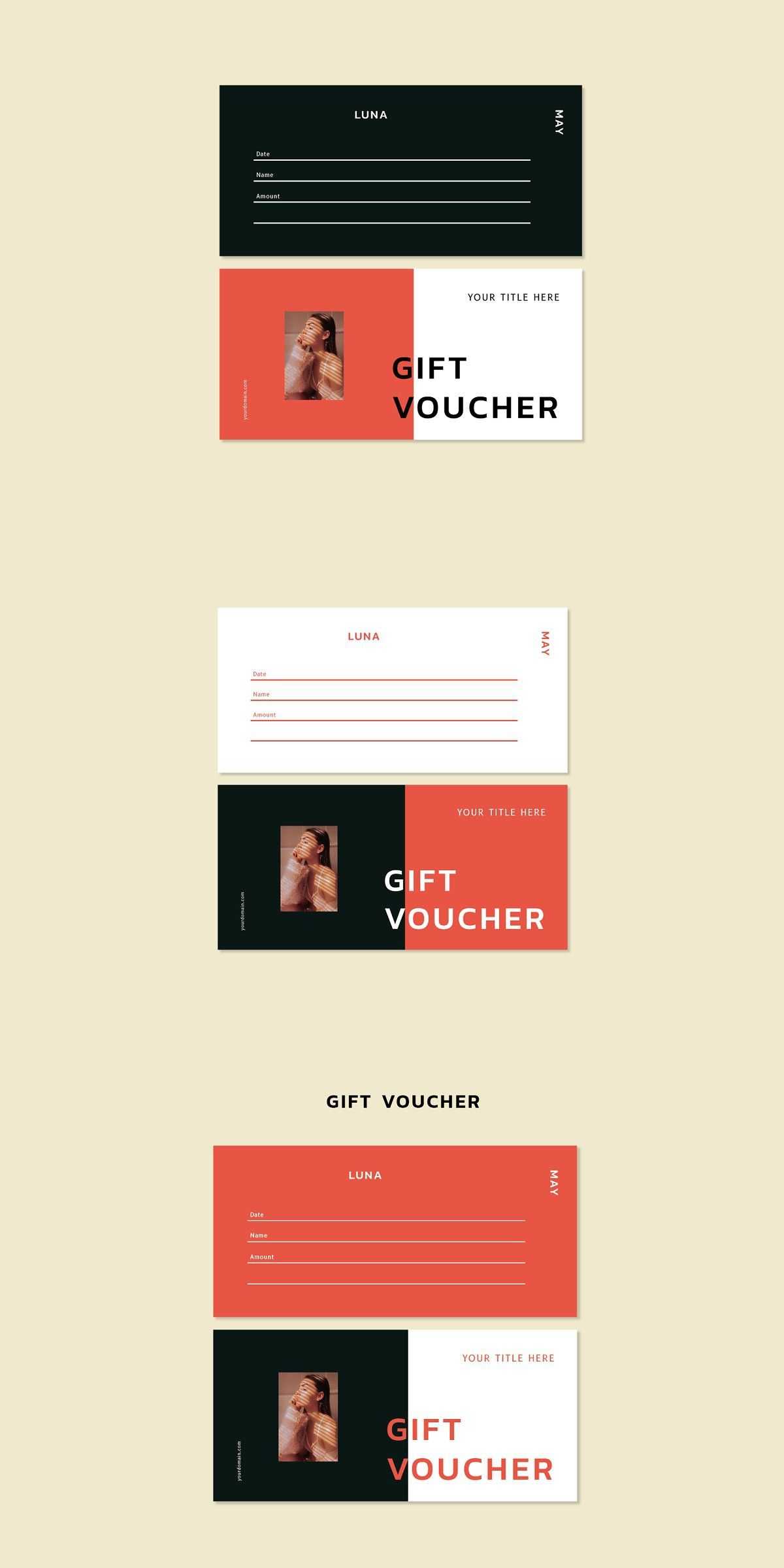 Luna May – Gift Voucher Template | Best Card Templates With Gift Certificate Template Indesign