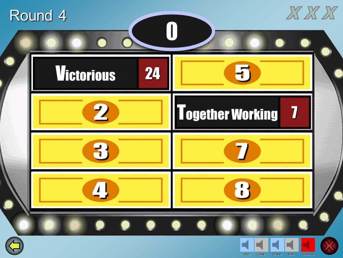 Family Feud Powerpoint Template With Sound
