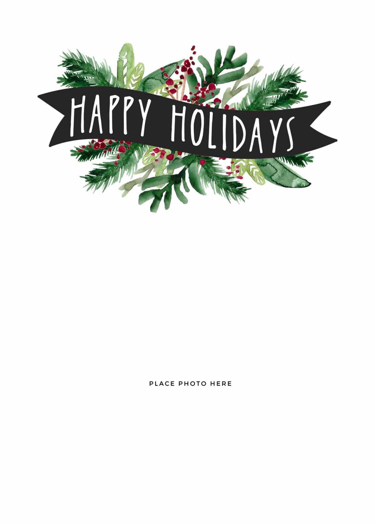Make Your Own Photo Christmas Cards (For Free!) – Somewhat Pertaining To Happy Holidays Card Template