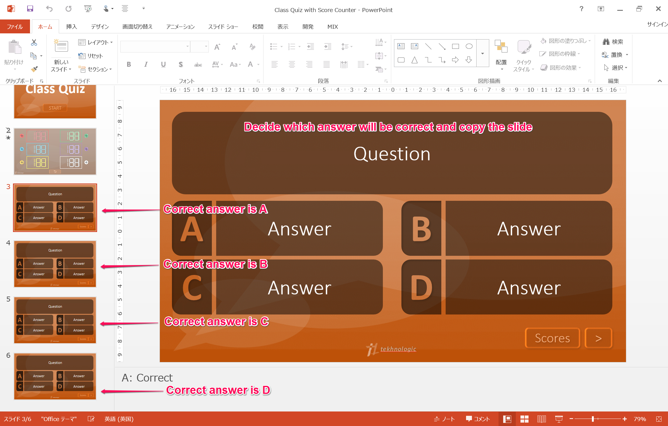 Make Your Own Quiz Part 2: Adding A Score Board – Tekhnologic Pertaining To Powerpoint Quiz Template Free Download