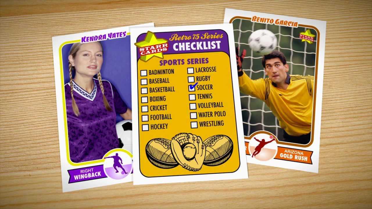 Make Your Own Soccer Card (Starr Cards Retro 75) In Soccer Trading Card Template