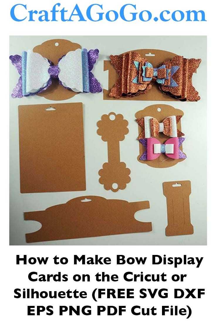 Making Bow And Headband Display Cards On The Cricut – Svg Intended For Headband Card Template