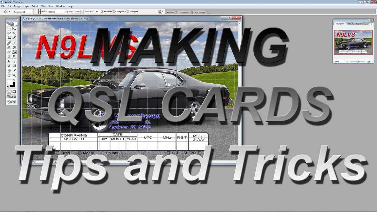 Making Qsl Cards Tips And Tricks Intended For Qsl Card Template