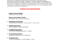 Market Research Report Format | Templates At for Research Report Sample Template