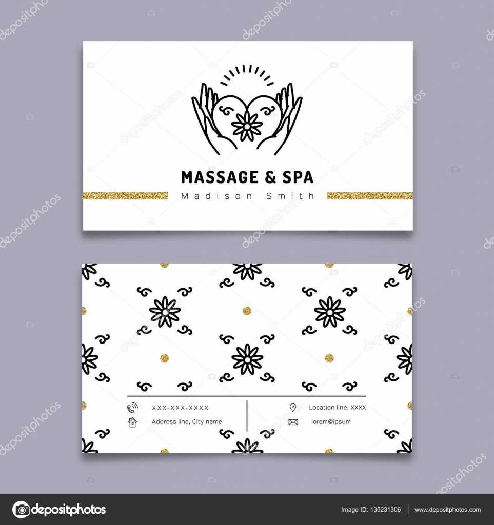 Massage Therapy Business Card Templates | Massage And Spa In Massage Therapy Business Card Templates
