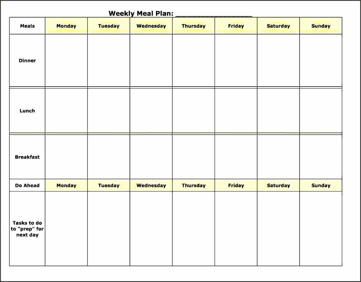 Meal Plan Template Word Elegant Sample Meal Planning 10 Within Meal Plan Template Word