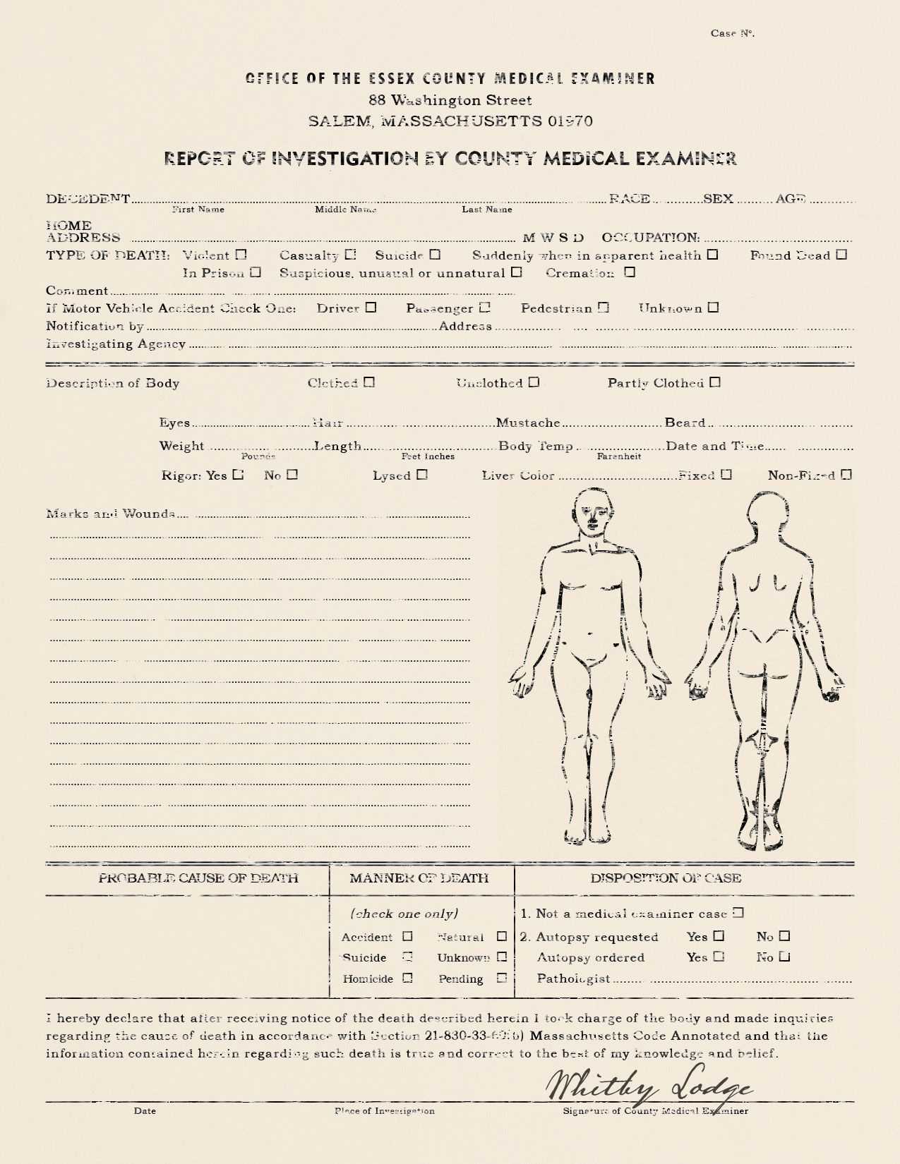 Medical Documents 1920S – Google Search | Cthulhu, Whispers For Blank Autopsy Report Template