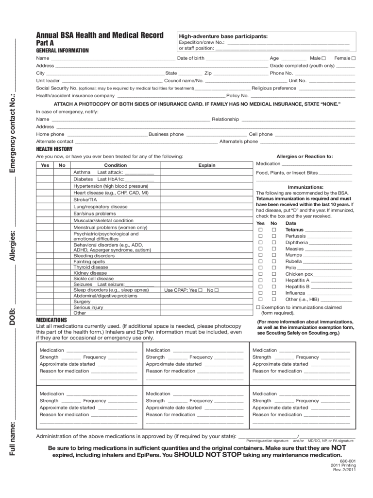 Medical Form – 75 Free Templates In Pdf, Word, Excel Download Intended For Medical History Template Word