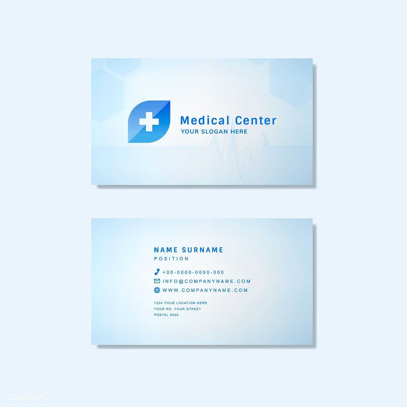 Medical Professional Business Card Design Mockup | Free Throughout Medical Business Cards Templates Free