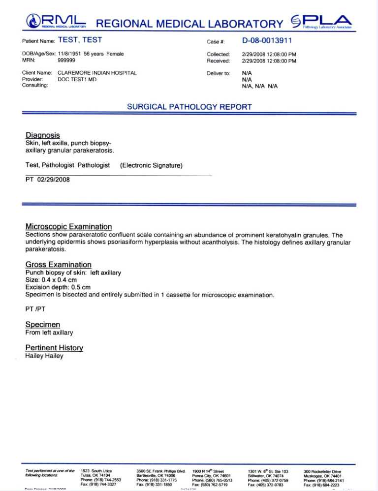 Medical Report Template Doc