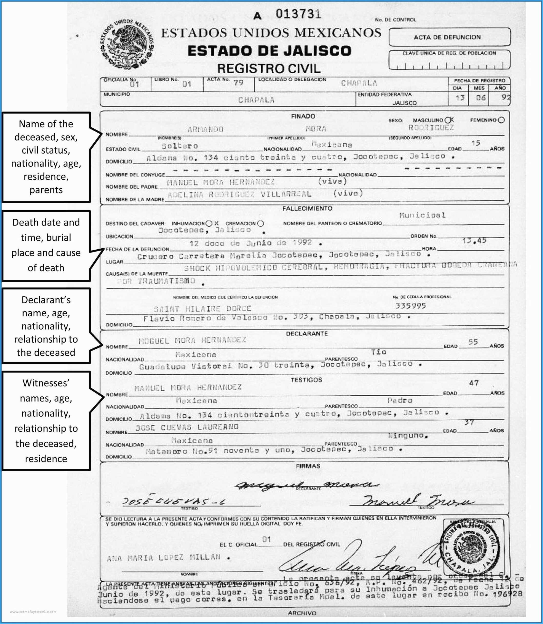 Mexican Marriage Certificate Translation Template #9608 With Regard To Mexican Marriage Certificate Translation Template