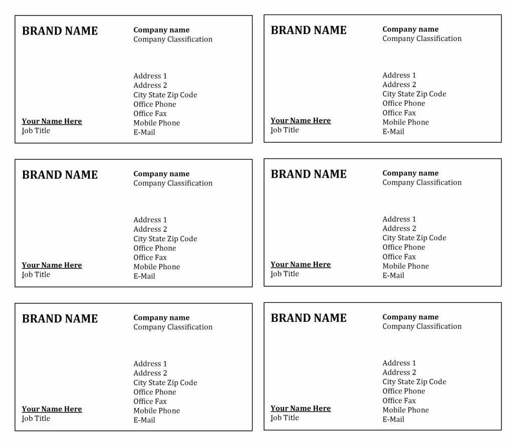 Microsoft Word Business Cards Templates Free Blank Card Throughout Blank Business Card Template Download