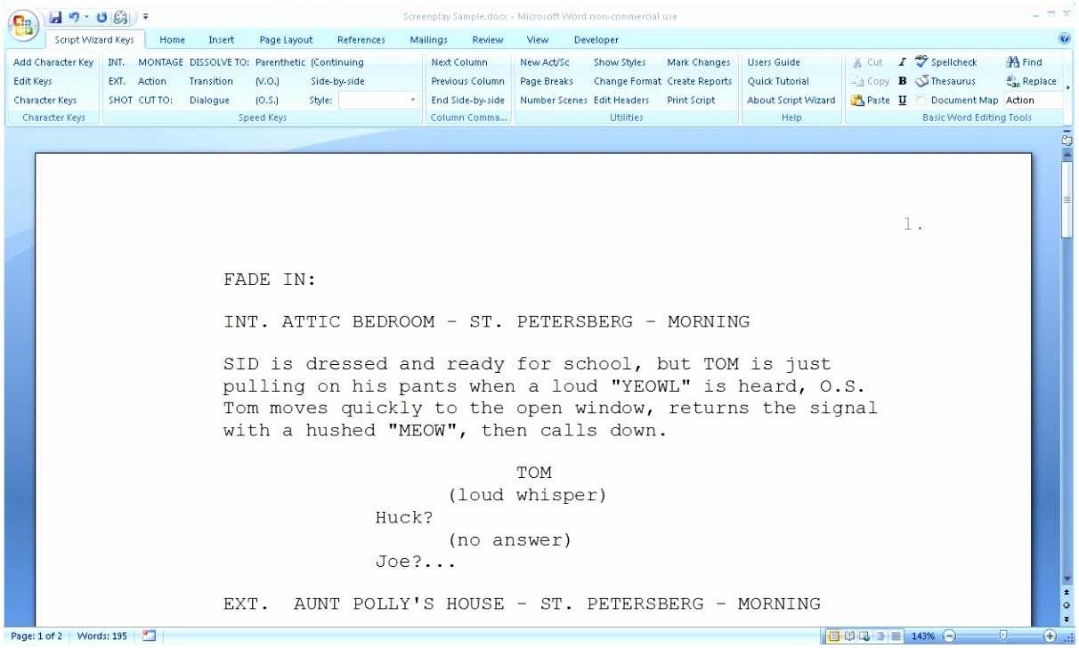 Microsoft Word Screenplay Template – Atlantaauctionco Within Microsoft Word Screenplay Template