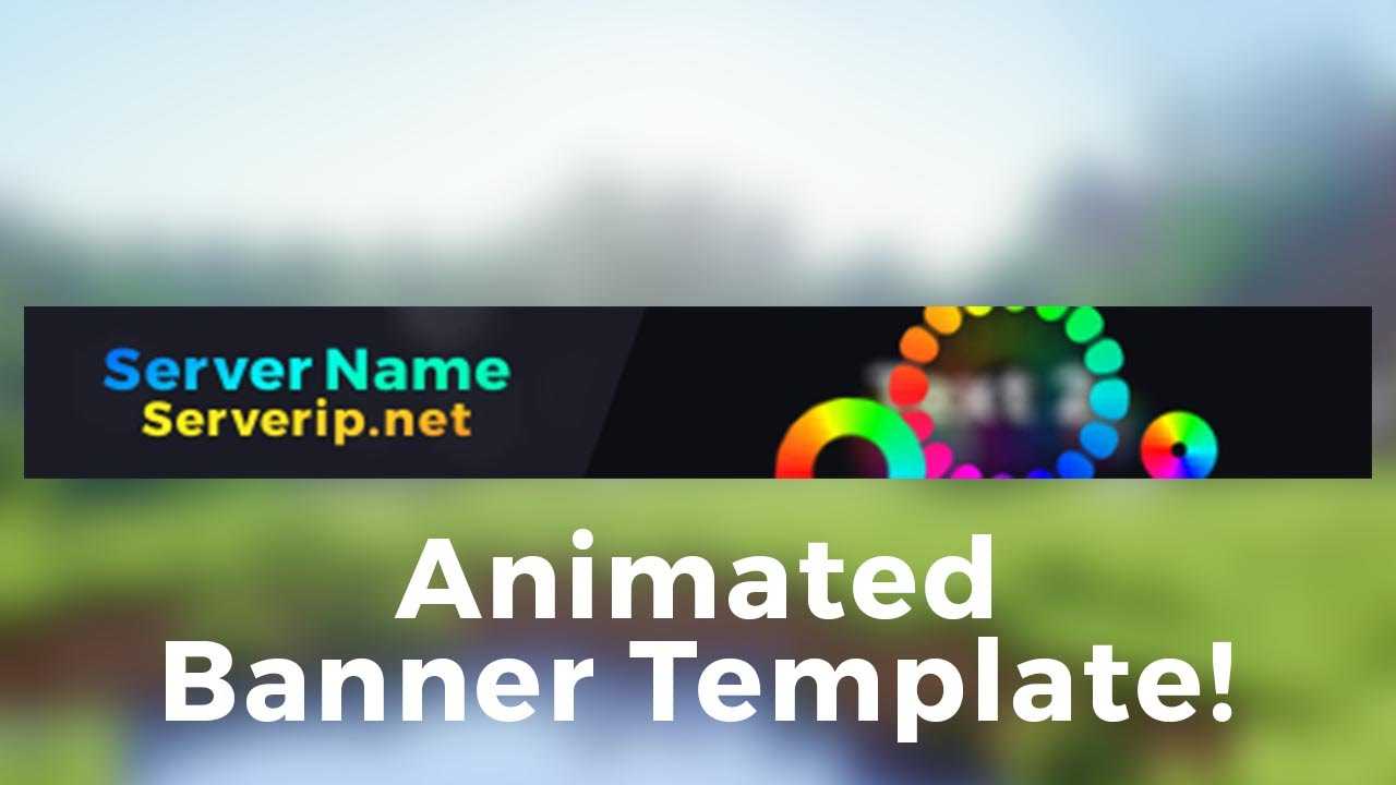 Minecraft Server Banner Template (Gif) – "colorpop" Pertaining To Minecraft Server Banner Template