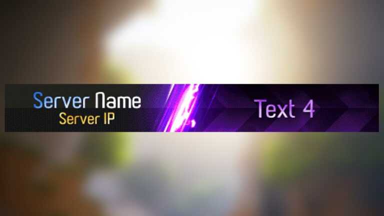 Minecraft Server Banner Template
