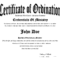 Minister License Certificate Template 10 Best Images Of With Certificate Of License Template