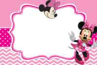 Minnie Mouse Invitation Card Design | Mickey Mouse with Minnie Mouse Card Templates