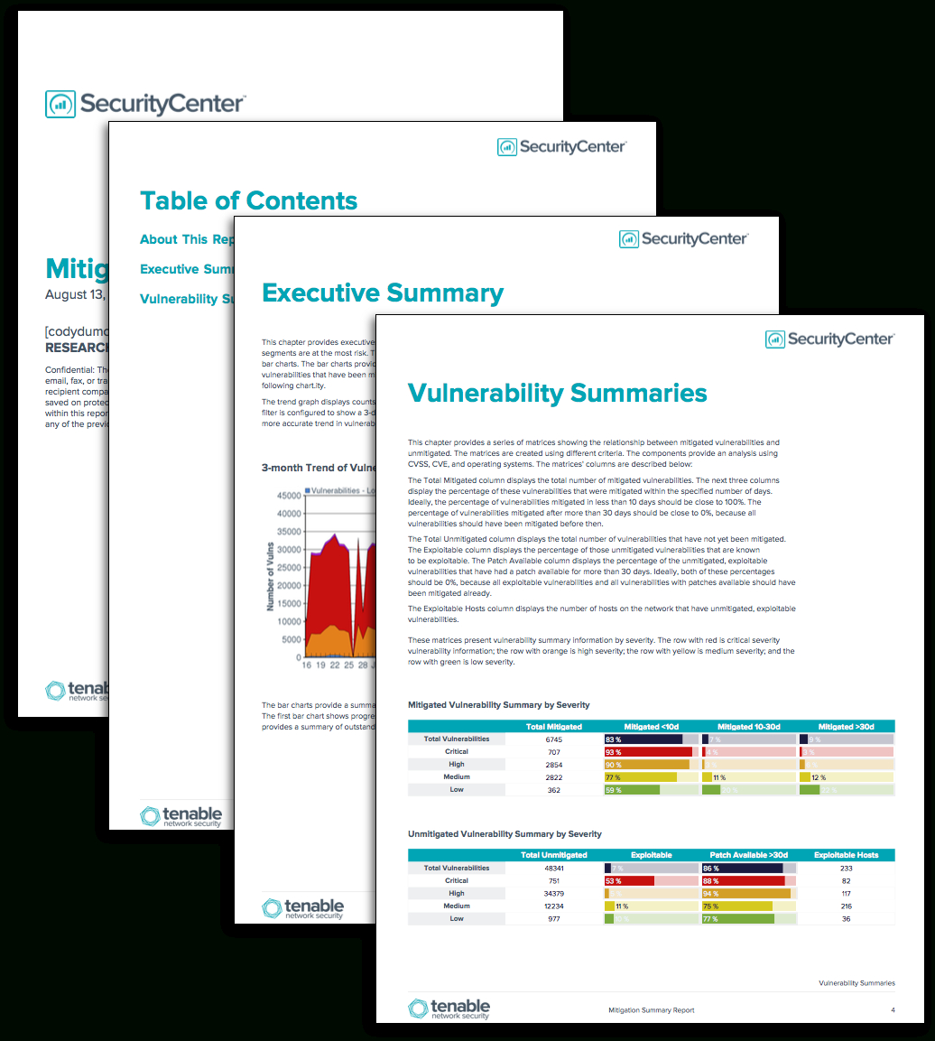 Mitigation Summary Report – Sc Report Template | Tenable® With Regard To Risk Mitigation Report Template