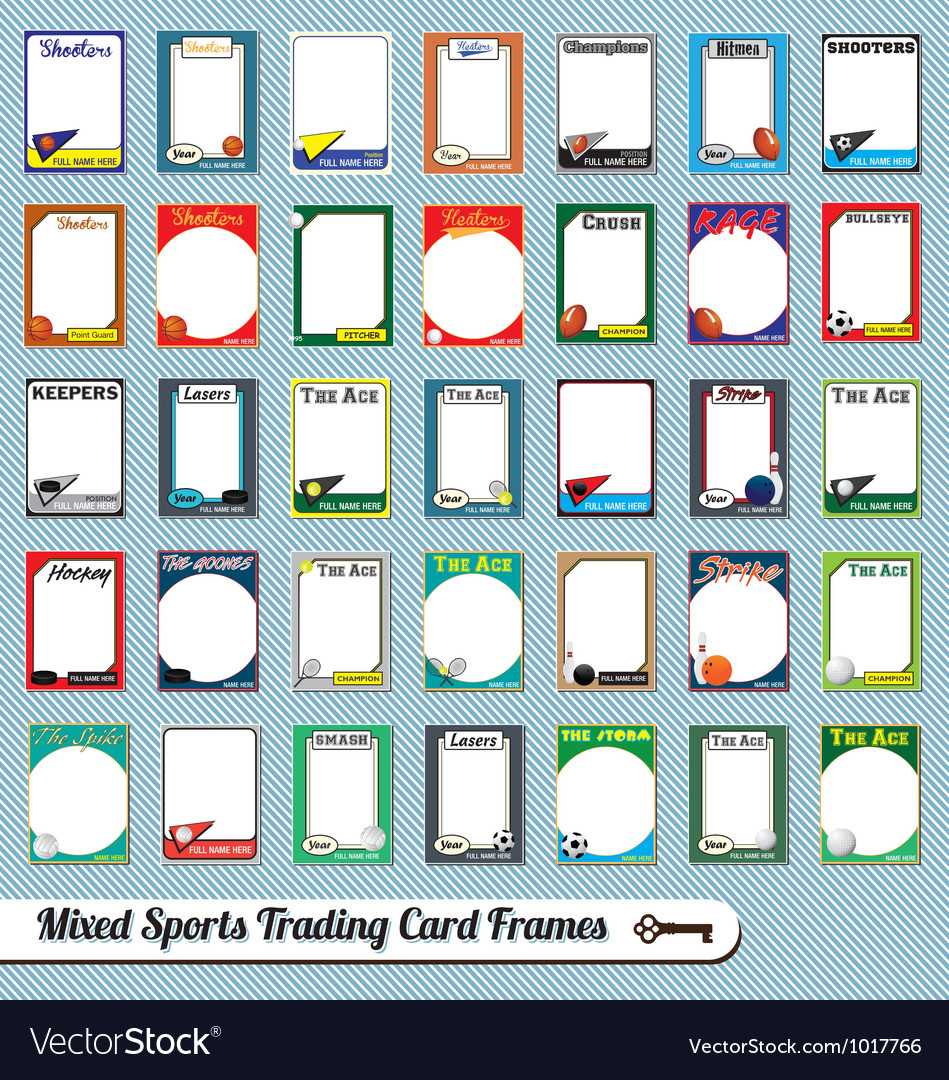 Mixed Sports Trading Cards Within Free Sports Card Template