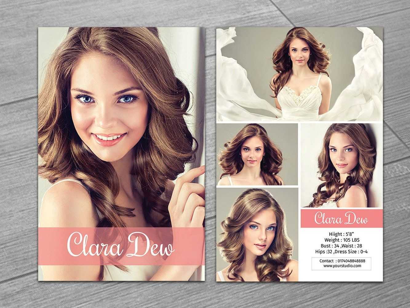 Modeling Comp Card Template | Fashion Model Card | Microsoft With Download Comp Card Template