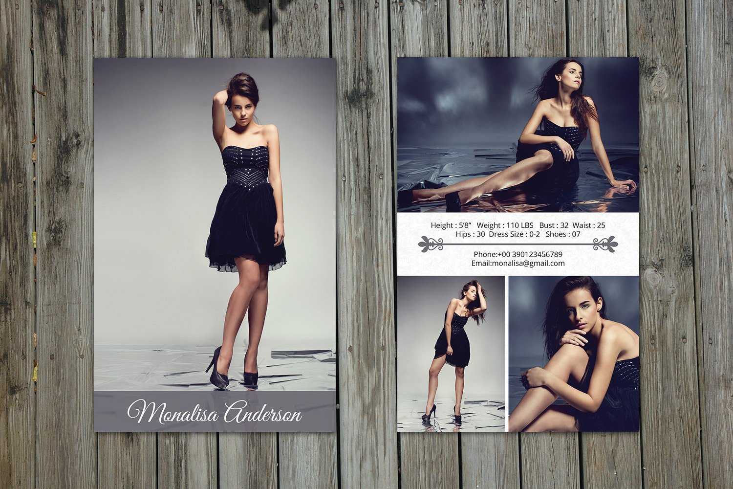 Modeling Comp Card Template – Sistec For Comp Card Template Psd