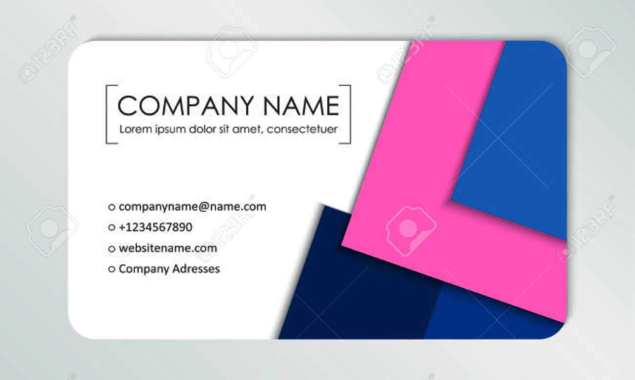 Modern Business Card Template. Business Cards With Company Logo In Call Card Templates