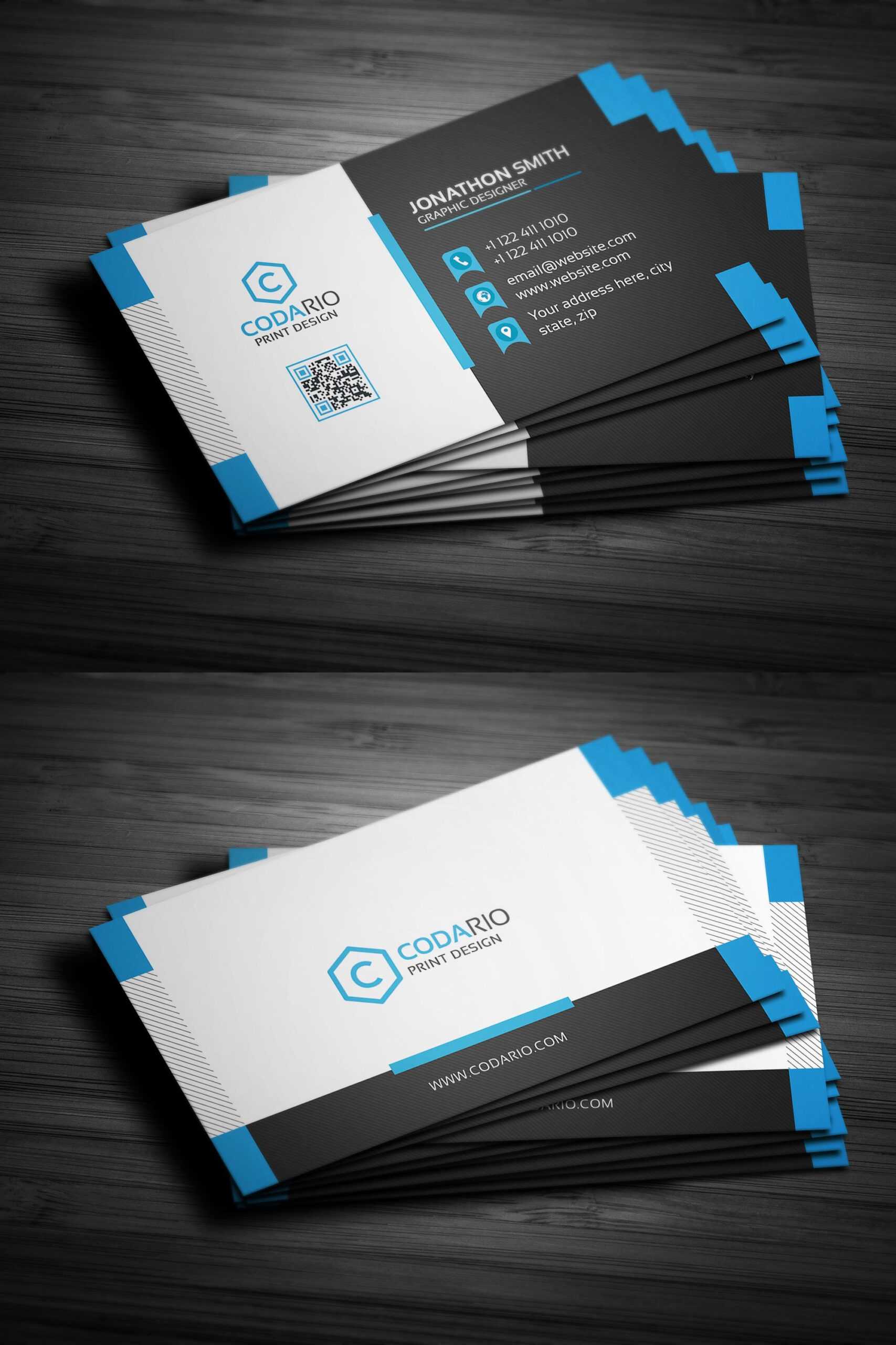 Modern Creative Business Card Template Psd | Business Card Throughout Create Business Card Template Photoshop
