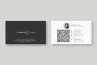 Modern Qr Code Business Card Template in Qr Code Business Card Template