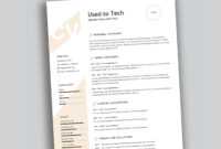 Modern Resume Template In Word Free - Used To Tech inside How To Find A Resume Template On Word