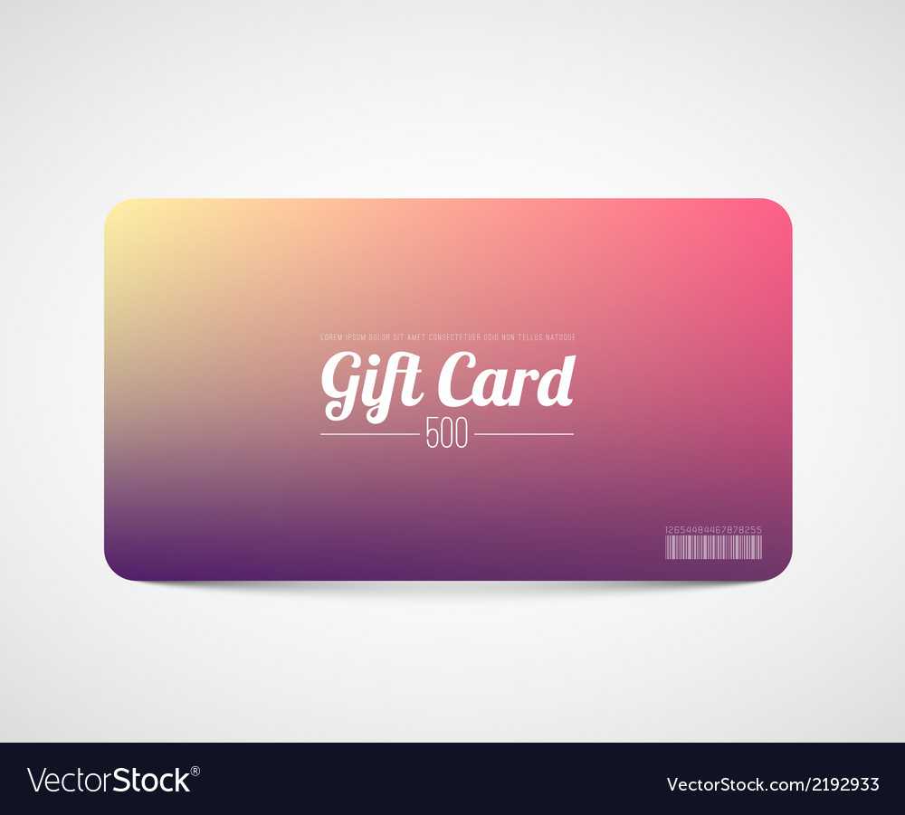 Modern Simple Gift Card Template Throughout Gift Card Template Illustrator