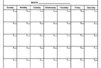 Month At A Glance Blank Calendar Template - Atlantaauctionco pertaining to Month At A Glance Blank Calendar Template