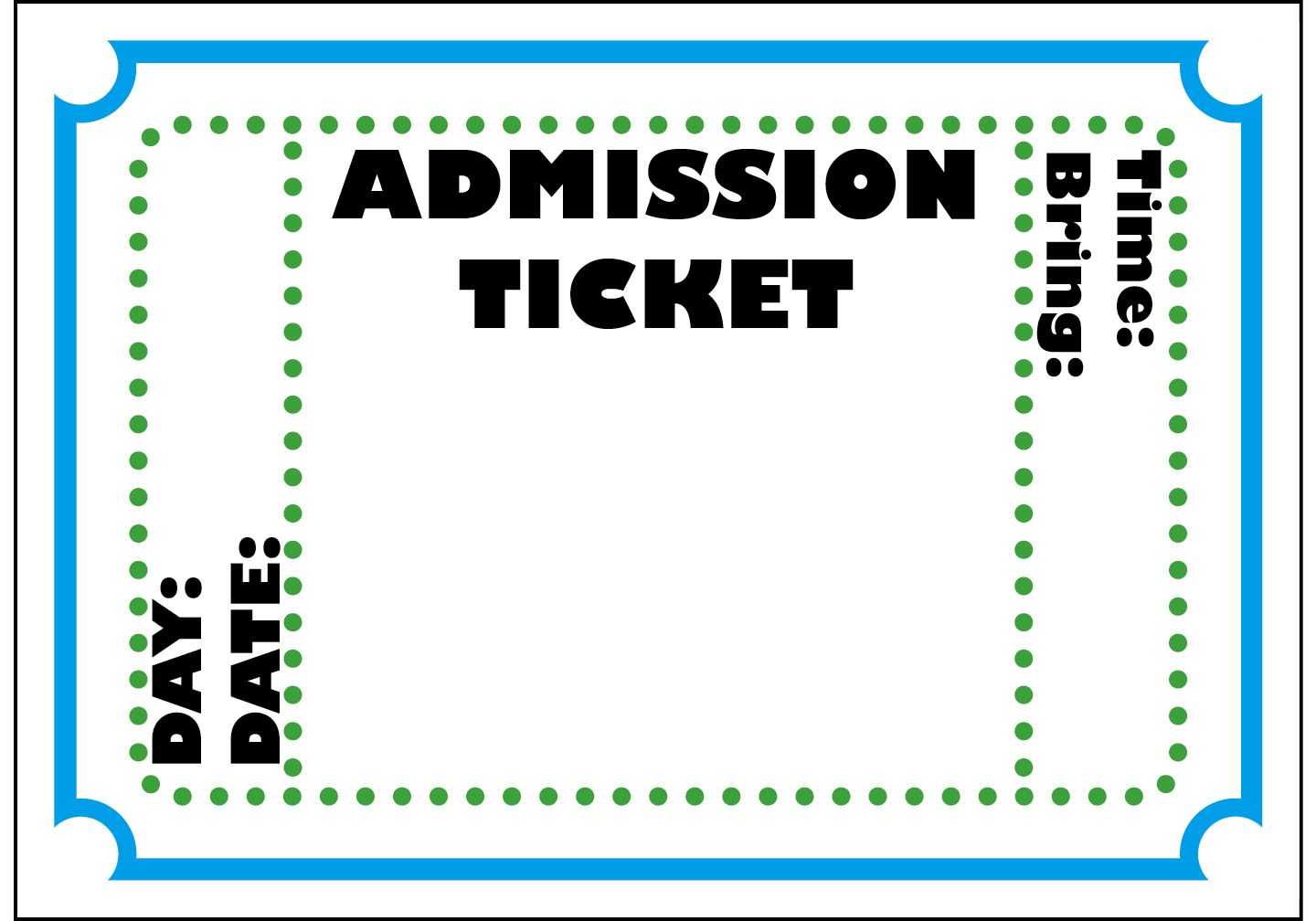 Mormon Share } Admission Ticket | Colossal Coaster World Vbs Regarding Blank Admission Ticket Template