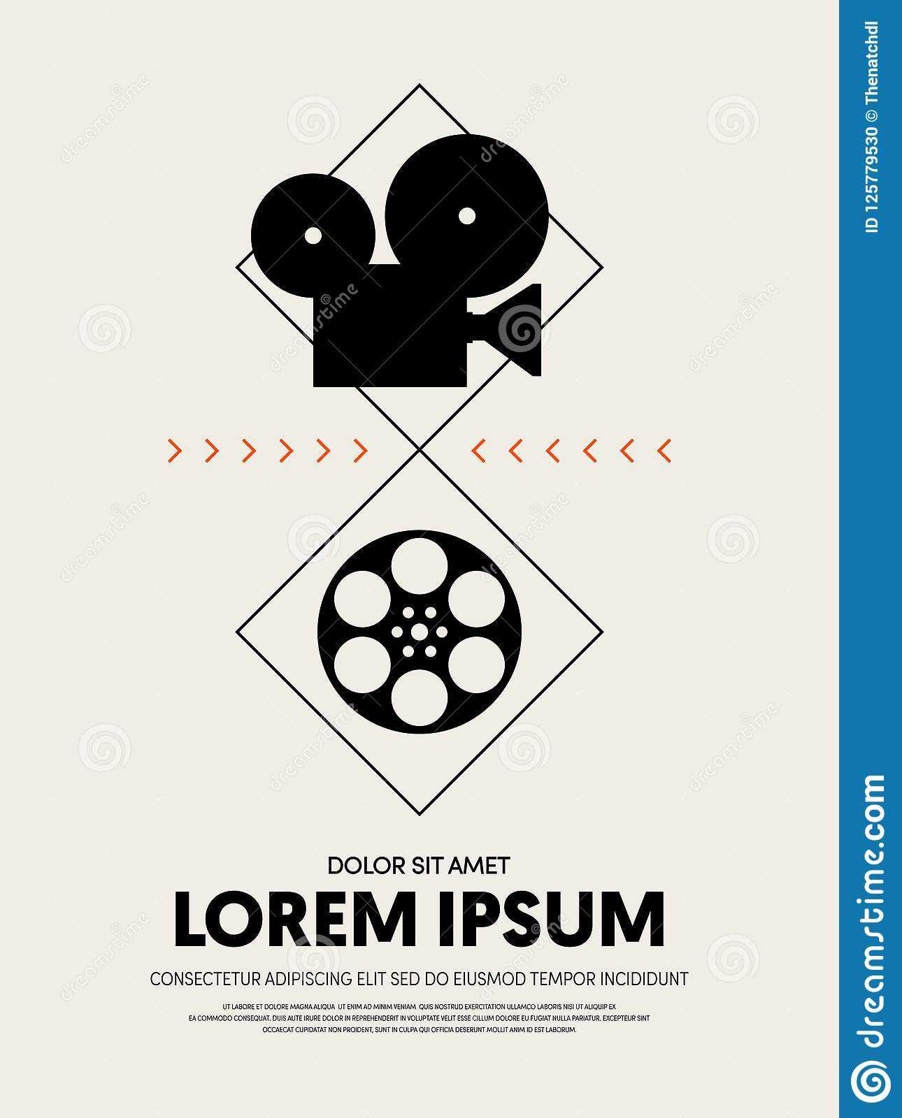 Movie And Film Festival Poster Template Design Stock In Film Festival Brochure Template
