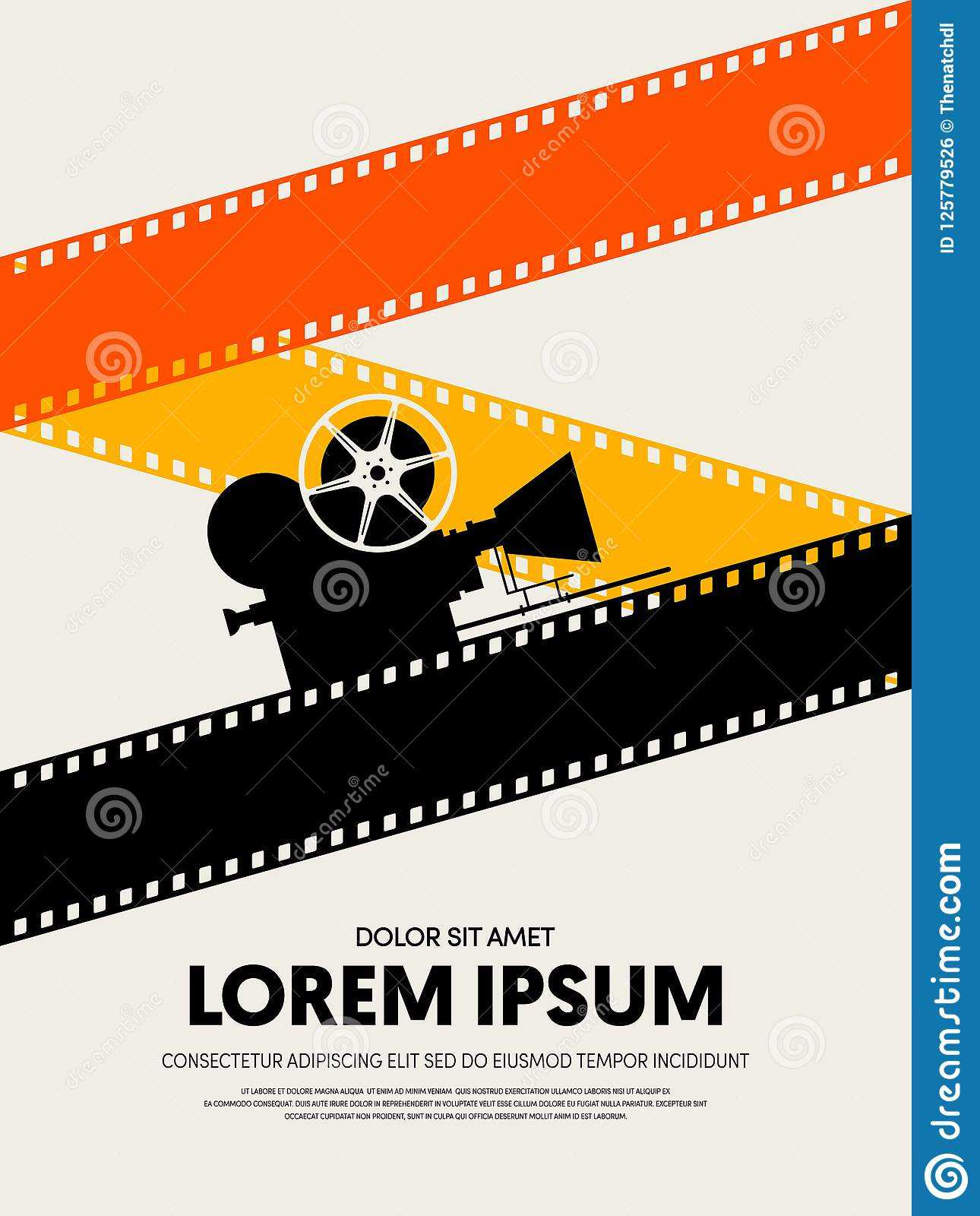 Movie And Film Festival Poster Template Design Stock Regarding Film Festival Brochure Template