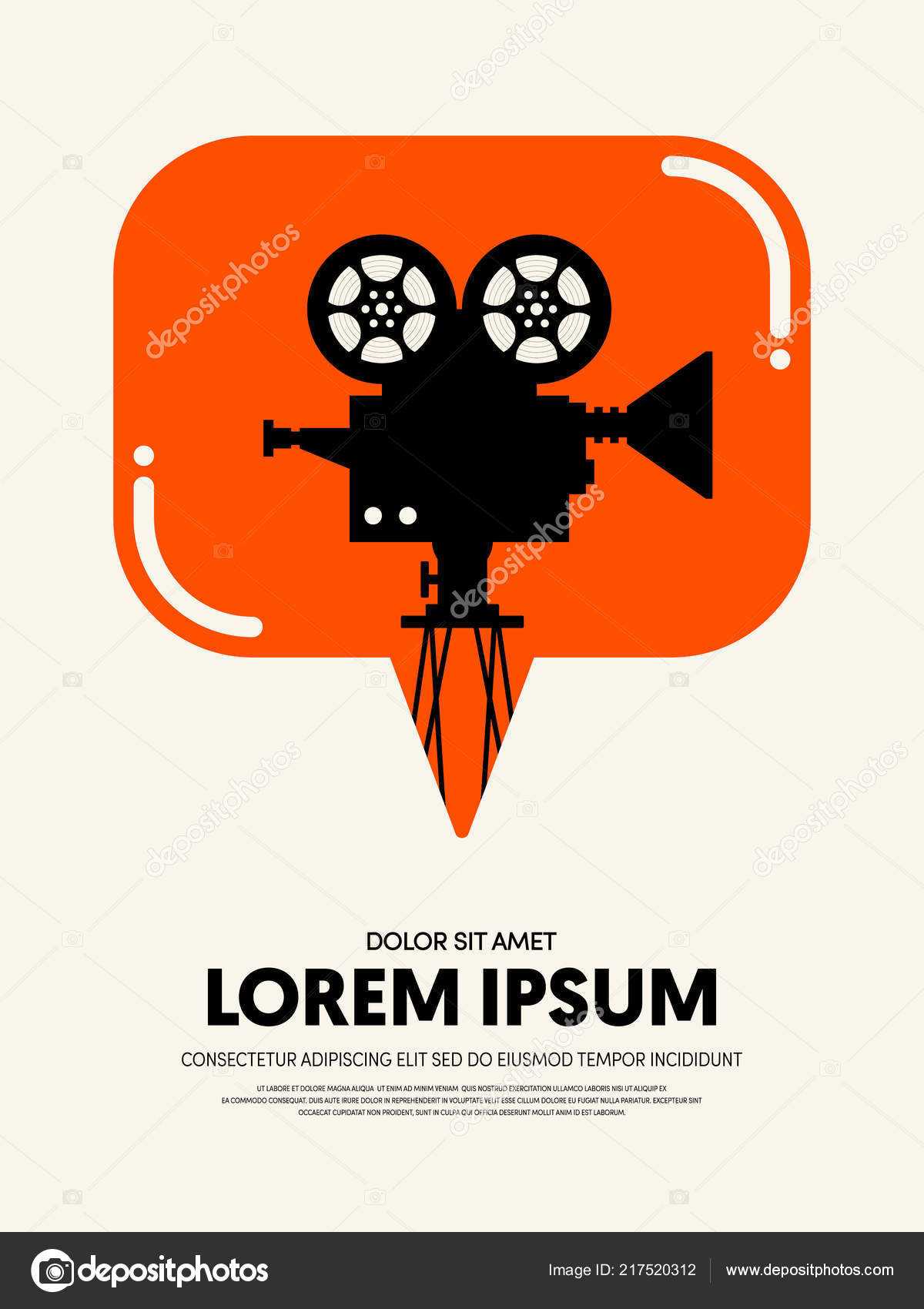 Movie Film Festival Poster Template Design Modern Retro Within Film Festival Brochure Template