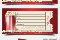 Movie Gift Certificate Psd Printable for Movie Gift Certificate Template